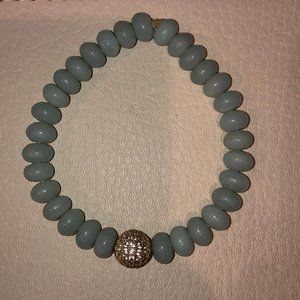 Jade Green Beaded Bracelet